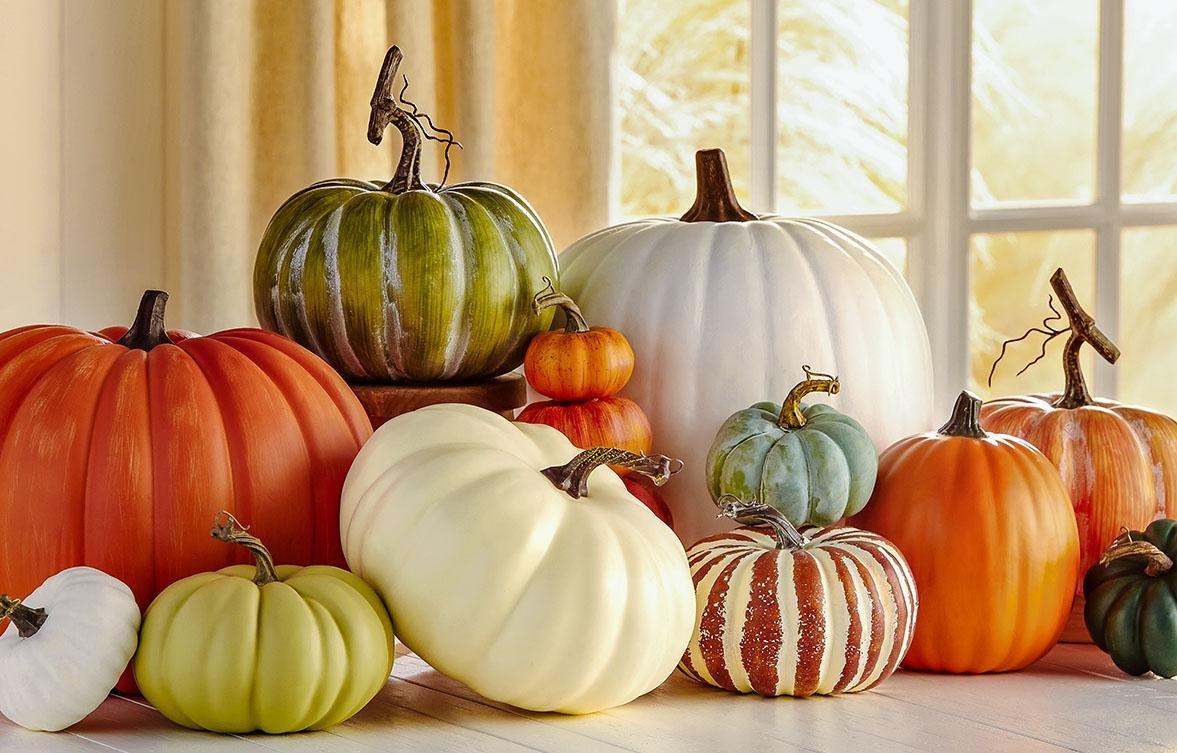 Fall & Thanksgiving Pumpkin Decor - Fall & Thanksgiving Decorations ...